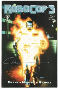 RoboCop 3 #1 (1993) Signed front cover