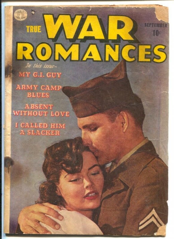 War Romances #1 1952-Quality-1st issue-spicy art-lingerie panels-rare-FR