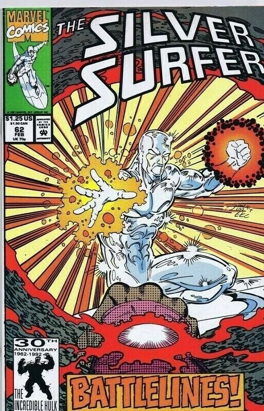 Silver Surfer #62 ORIGINAL Vintage 1992 Marvel Comics