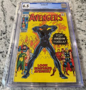 Avengers # 87 CGC Graded 6.5 Marvel Comic Book Black Panther Origin 1971 JH33