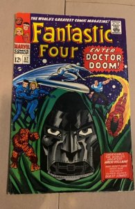 Fantastic Four #57 (1966)Enter Dr Doom silver surfer the wuzard Fn+
