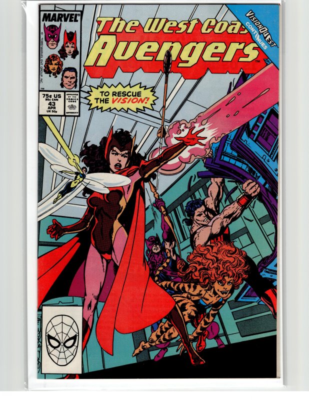 West Coast Avengers #43 (1989) West Coast Avengers / Avengers West Coast