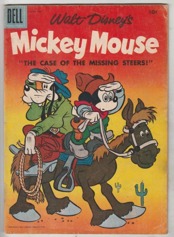 Mickey Mouse, Walt Disney's #53 (Apr-57) VG/FN Mid-Grade Mickey Mouse, Goofy