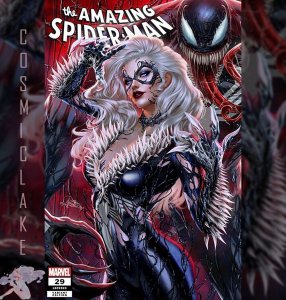 AMAZING SPIDERMAN #29 DIAZ VENOM BLACK CAT VARIANT PREORDER 7/12 ☪