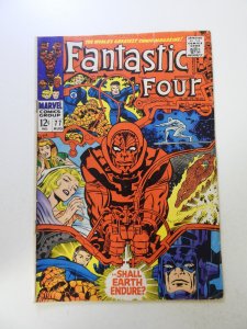 Fantastic Four #77 (1968) VG condition ink back cover