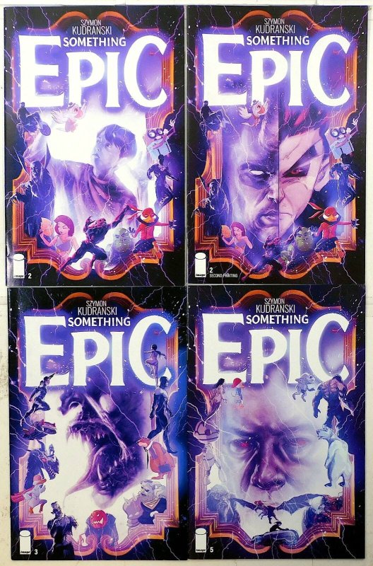 Something Epic Lot of 4 #2, 2 E, 3, 5 (2023) Image Comics 1st Print Comic Books