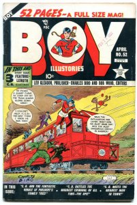 BOY COMICS #52 1950-CHARLES BIRO-SPEEDING TRAIN-MAURER FN