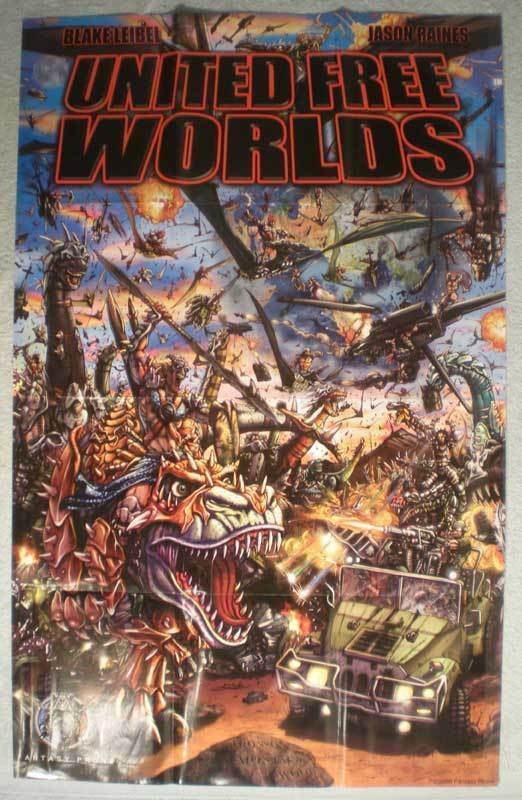 UNITED FREE WORLDS Promo Poster, 24x38, 2006, Unused, more Promos in store