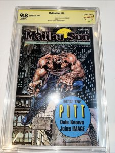 Malibu Sun (1992) # 19 (CBCS 9.8 WP) 1st Pitt App Preview • Signed Dale Keown