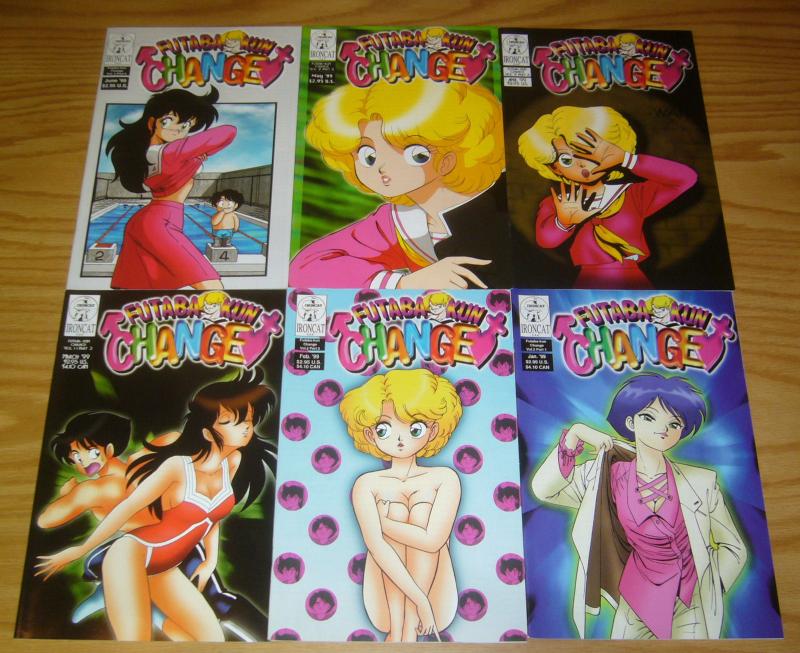 Futaba-kun Change part 2 #1-6 VF/NM complete series  ironcat manga gender bender