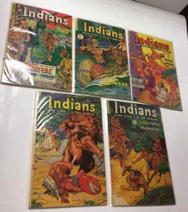 Indians Pictured Stories 2 3 6 7 9 10 15 17 Lot 2.0-4.0 Fiction House Magazine