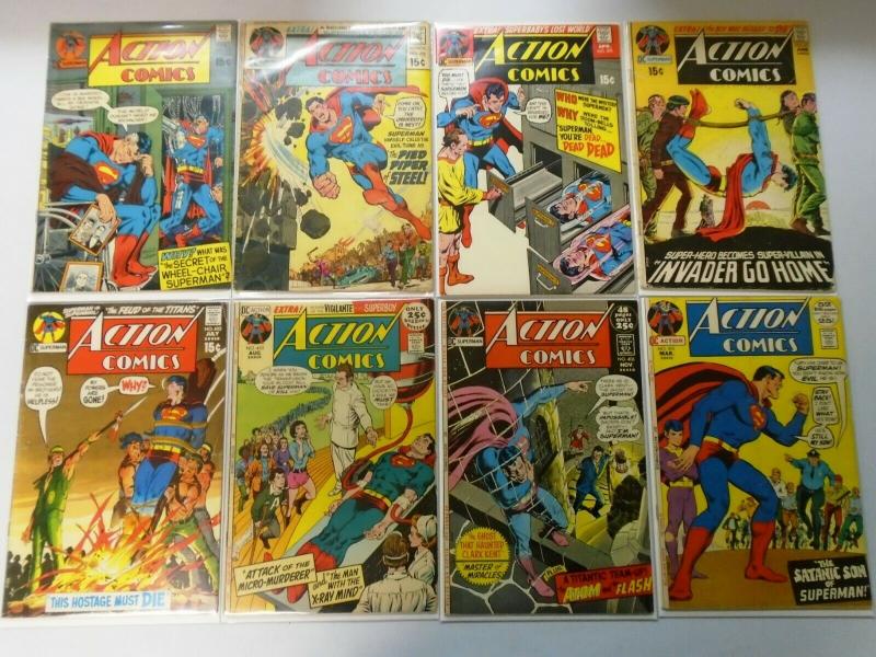 Early Bronze Age Action Comics Lot From:#384-447, 48 Diff. Avg 4.0 VG (1970-75)