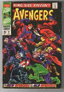 AVENGERS ANNUAL #2 VG+ 4.5;1st APP 3rd KANG IDENTITY-SCARLET CENTURION