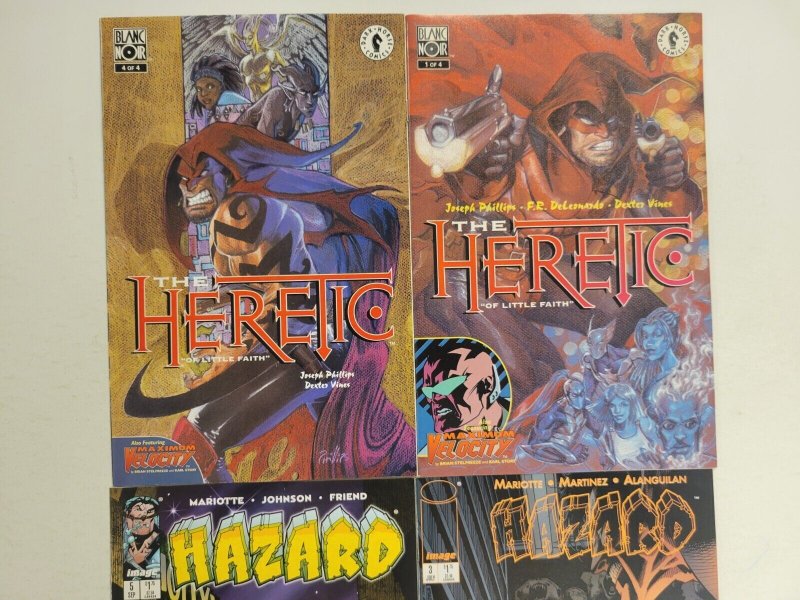 4 Image Black Noir Comics #3 5 Hazzard + #1 4 The Heretic 78 TJ29