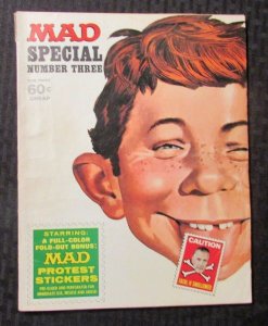 1970 MAD Magazine Special #3 VG+ 4.5 w/ Protest Stickers Insert