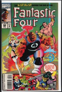 Fantastic Four #386 Newsstand Edition (1994) Fantastic Four