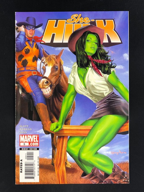 She-Hulk #5 (2006) Cover Art by Greg Horn