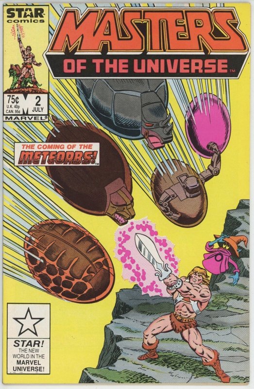 Masters of the Universe #2 (1986) - 9.2 NM- *Falling Stars*