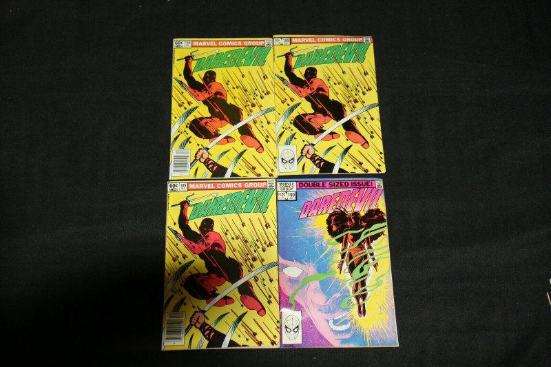 DAREDEVIL - 1982  FRANK MILLER LOT OF 14 COMICS... F - VF