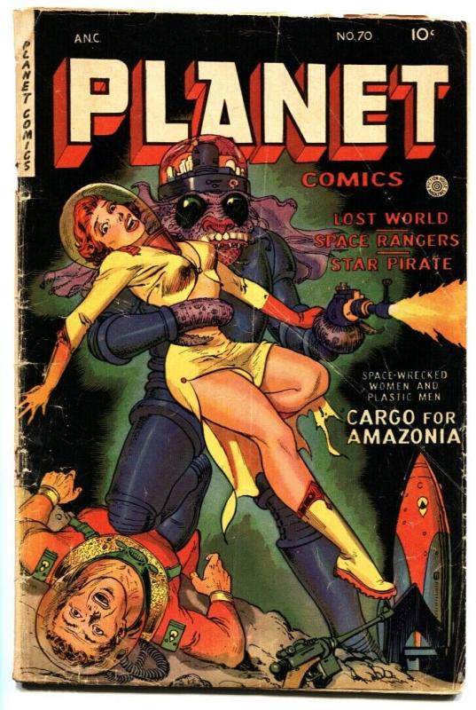 Planet #70 Classic GGA cover-Horror/Sci-Fi Fiction House G