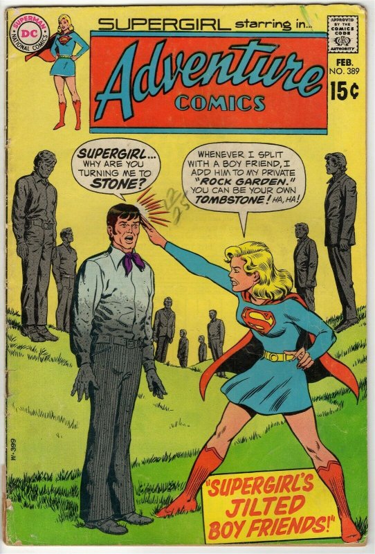 Adventure Comics #389 ORIGINAL Vintage 1970 DC Comics Supergirl 