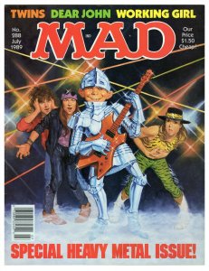 ORIGINAL Vintage 1989 Mad Magazine #288 Heavy Metal Twins Dear John Working Girl