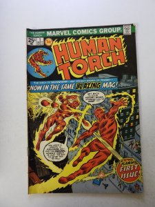 The Human Torch #1 (1974) VG+ condition moisture damage