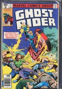 Ghost Rider #47 Newsstand Edition (1980) Ghost Rider