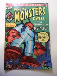 Where Monsters Dwell #26 (1974) FN Condition ink fc
