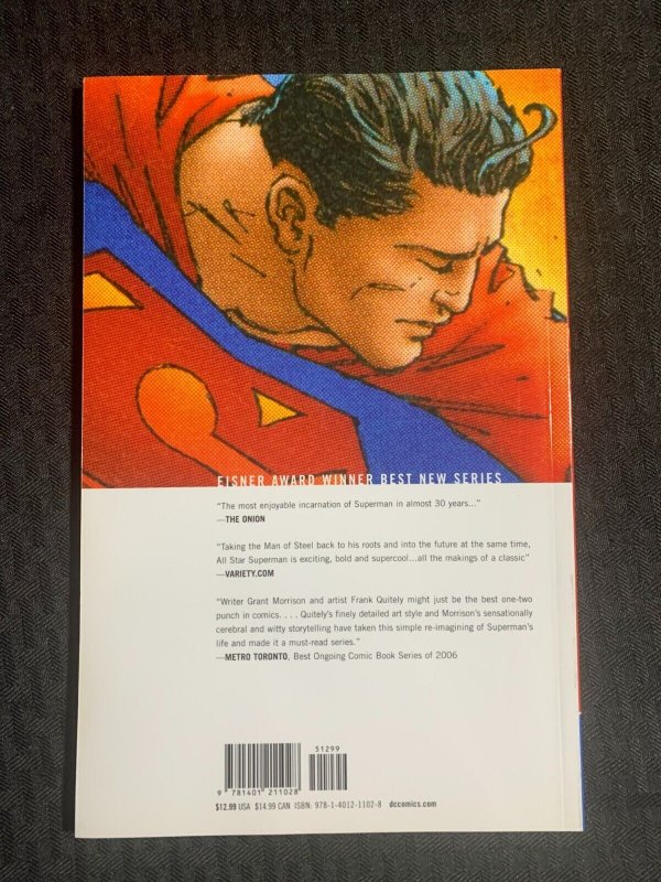 2007 ALL STAR SUPERMAN Volume 1 by Frank Quitely SC VF/NM 9.0 1st DC Comics