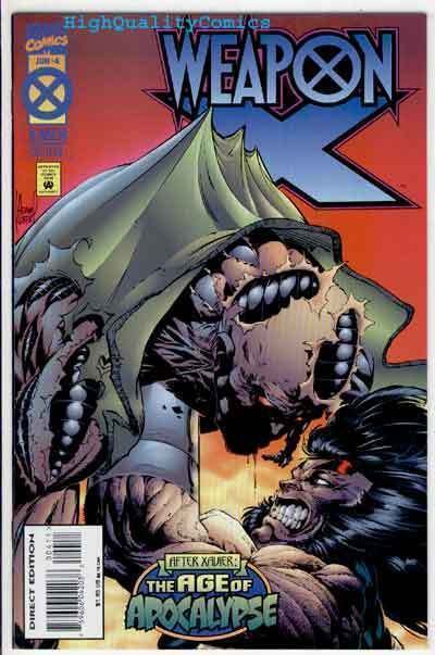 WEAPON X #4, NM+, Kubert, Hama, X-Men, Wolverine, 1995, more Marvel in store