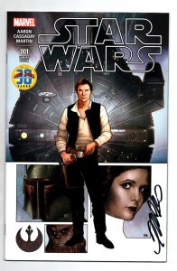 Star Wars #1 Cards Comics and Collectibles Variant -Signed Frank Cho - 2015 - NM
