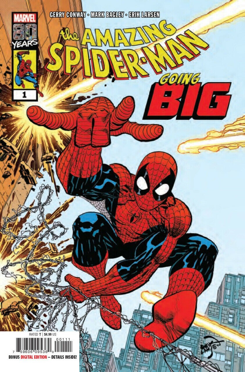 Amazing Spider-Man: Going Big (2019) #1 VF/NM Erik Larsen Cover Mark Bagley  Art | Comic Books - Modern Age / HipComic