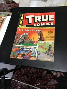 True Comics #50 (1946) George Westinghouse! War stories! Mid grade! FN Wow!