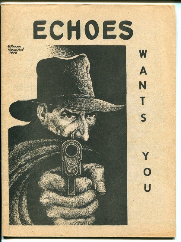 Echoes #1 1982 -Faded Shadows-Shadow cover-pulp fanzine-rare-FN