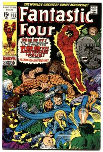 FANTASTIC FOUR #100 1970- THE THING-JACK KIRBY MARVEL-high grade