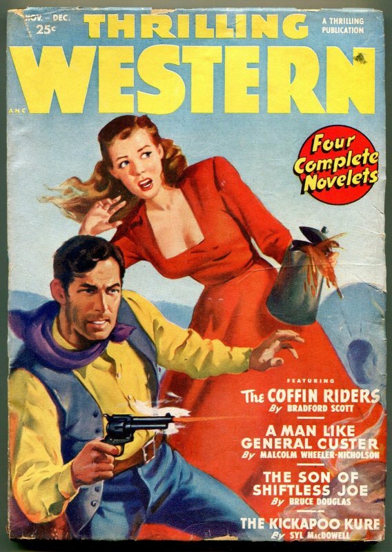 Thrilling Western Pulp November 1949- Malcolm Wheeler-Nicholson VG