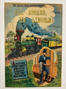 All Aboard, Mr. Lincoln VG-F Jan 1959 Lincoln Train Museum 16-pages full color