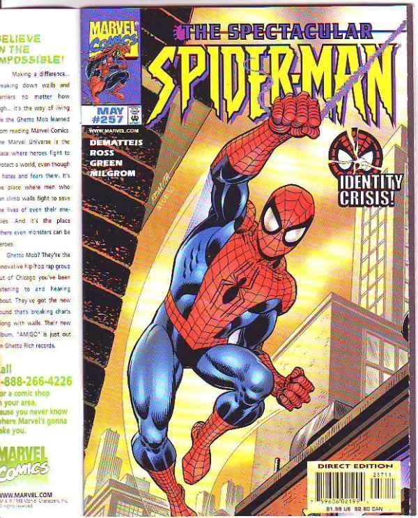 Spider-Man, Peter Parker Spectacular, Spectacular Prodigy #257 (May-98) NM+ S...