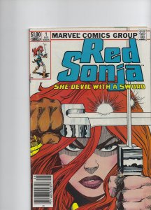 Red Sonja She Devil with a Sword 1, VF+ 8.5, Marvel 1983, Walt Simonson
