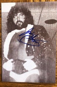 Jimmy(gorgeous or jam)Garvin,HOF wrestler(AWA, WCCW, WCCW) Signed 4 X6
