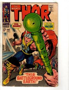 Mighty Thor # 144 VG Marvel Comic Book Odin Loki Sif Asgard Destroyer FH2