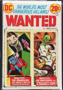 Wanted, The World's Most Dangerous Villains #9 (1973) Sandman