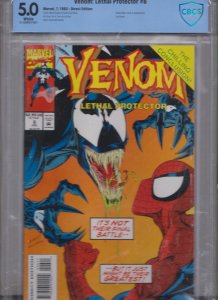 Venom: Lethal Protector #6 CBCS 5.0 WHITE (1993) NEW SLAB