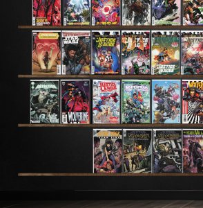 Huge Lot 150+ Comics with Justice League, Wolverine, Man Bat, Star Wars & More!