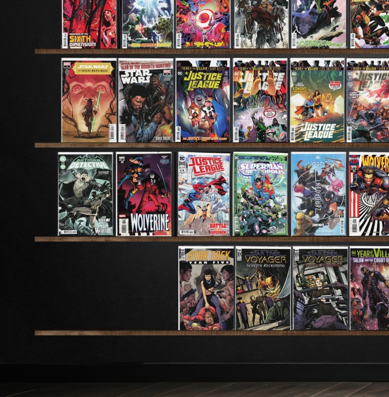 Huge Lot 150+ Comics with Justice League, Wolverine, Man Bat, Star Wars & More!