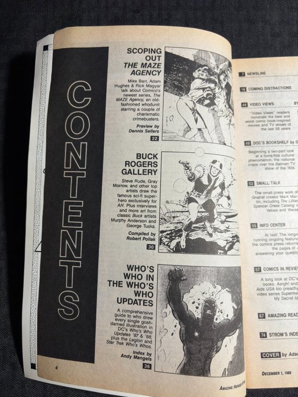 1988 AMAZING HEROES Comic Magazine #154 FN- 5.5 Maze Agency / Buck Rogers