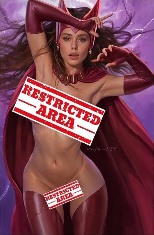 Scarlet Witch Cosplay 4 Book Variant Set by Nathan Lorenzana BooKoo Bear Babes