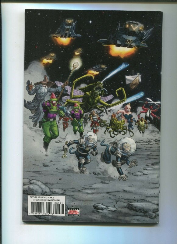 DEADPOOL #30 (9.2) A SPACE ODDITY!! 2017