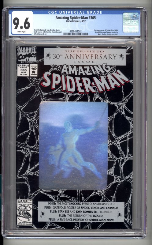 The Amazing Spider-Man #365 (1992) CGC 9.6 NM+ 1st appearance Spider-Man 2099